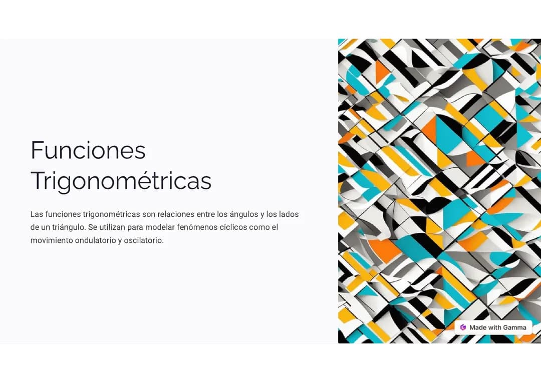 Funciones trigonométricas 