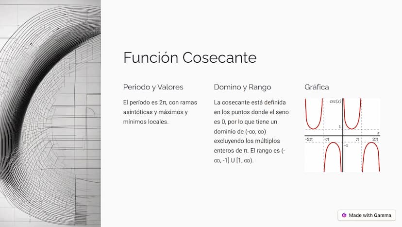 Funciones
Trigonométricas
Las funciones trigonométricas son relaciones entre los ángulos y los lados
de un triángulo. Se utilizan para model