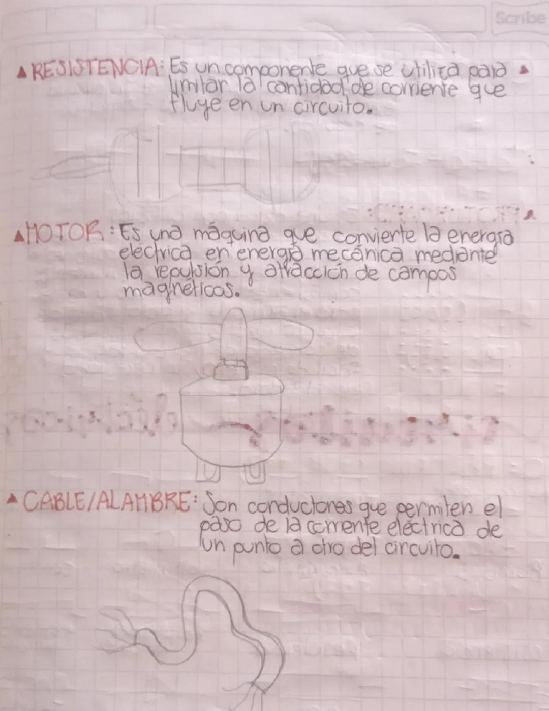 28
05 24
Scribe
V
entividad
Circuito electrico.-
Escribe las cartes del circuito elechico, cada
una con su función (pila, bateria, interrupt