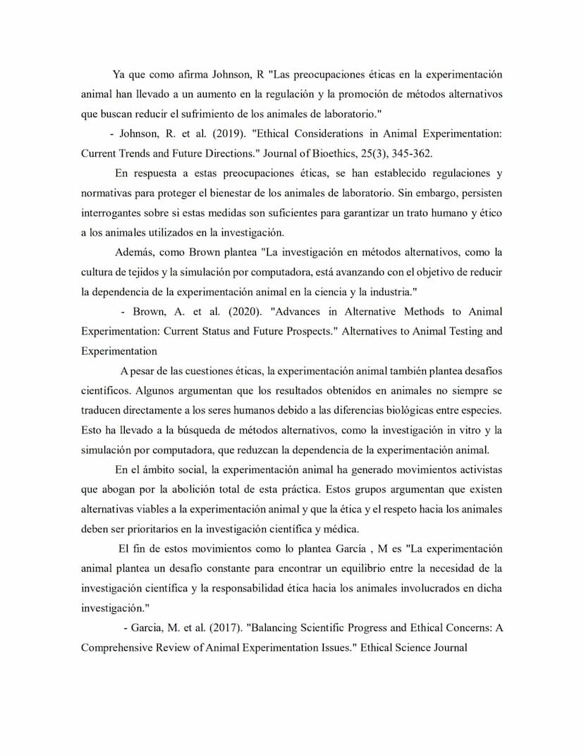 La experimentación animal es un tema de gran relevancia y controversia en la
sociedad actual. Se trata de un campo de investigación en el qu