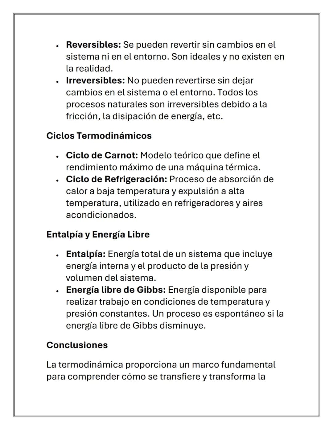 Termodinámica
La termodinámica es la rama de la física que estudia los
efectos de los cambios de temperatura, presión y
volumen en los siste