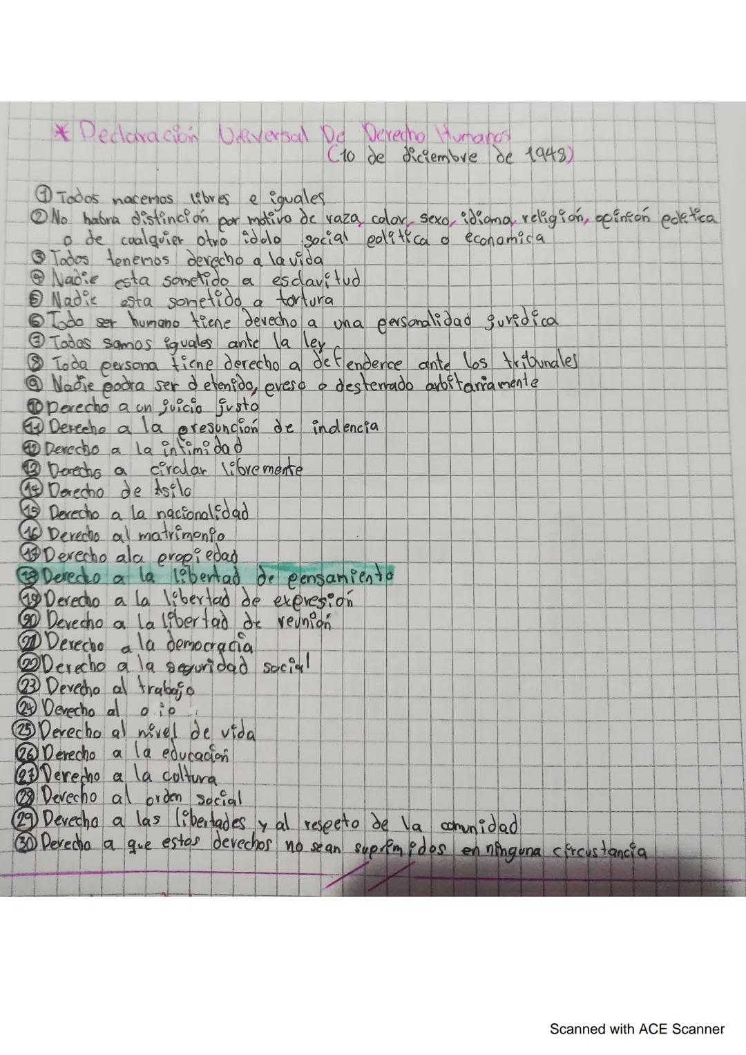 *Declaración Universal De Derecho Humanos
C10 de diciembre de 1948)
Todos nacemos libres e iguales
• economica
No habra distinción por motiv