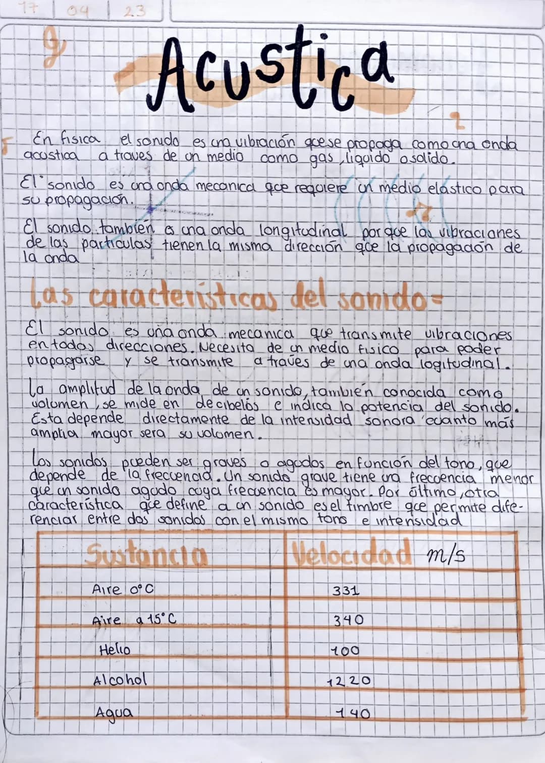 17
0423
Acustica
En fisica el sonido es una vibración quese propaga como ona enda
acustica a traves de un medio como gas, liquido o solido.
