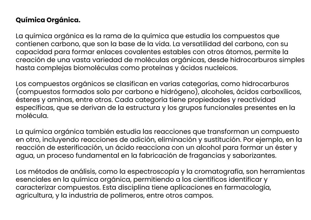 QUIMICA ORGANICA