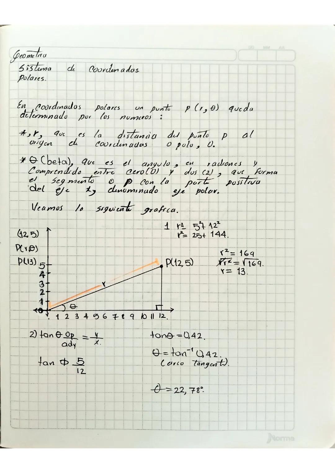 Sistema de coordenadas polares y características