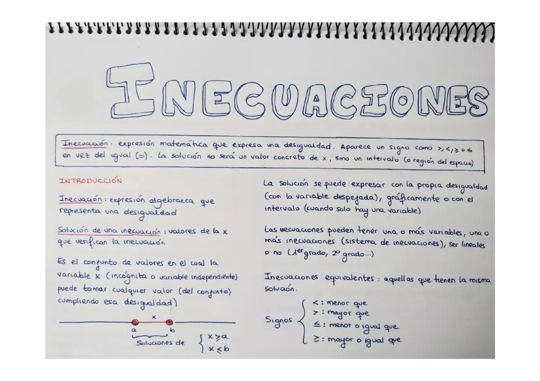 Inecuaciones
