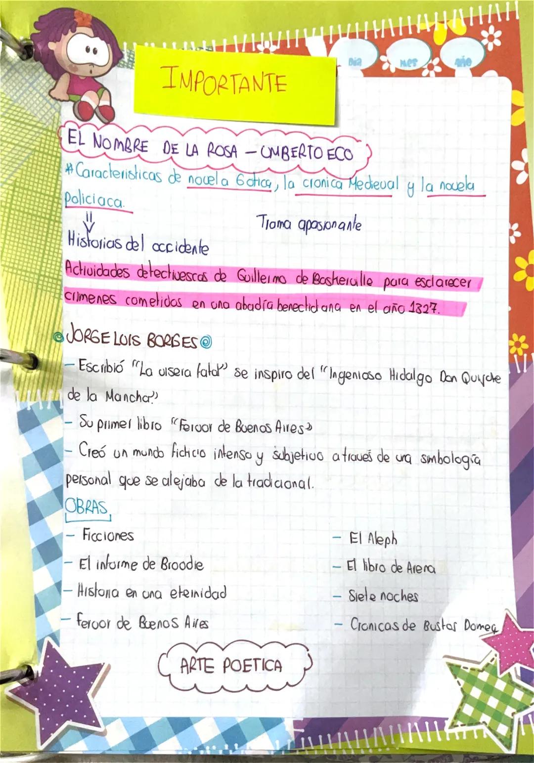 IMPORTANTE

EL NOMBRE DE LA ROSA - UMBERTO ECO
#Caracteristicas de novel a Gotica, la cronica Medieval y la novela
Policiaca.

Historias del