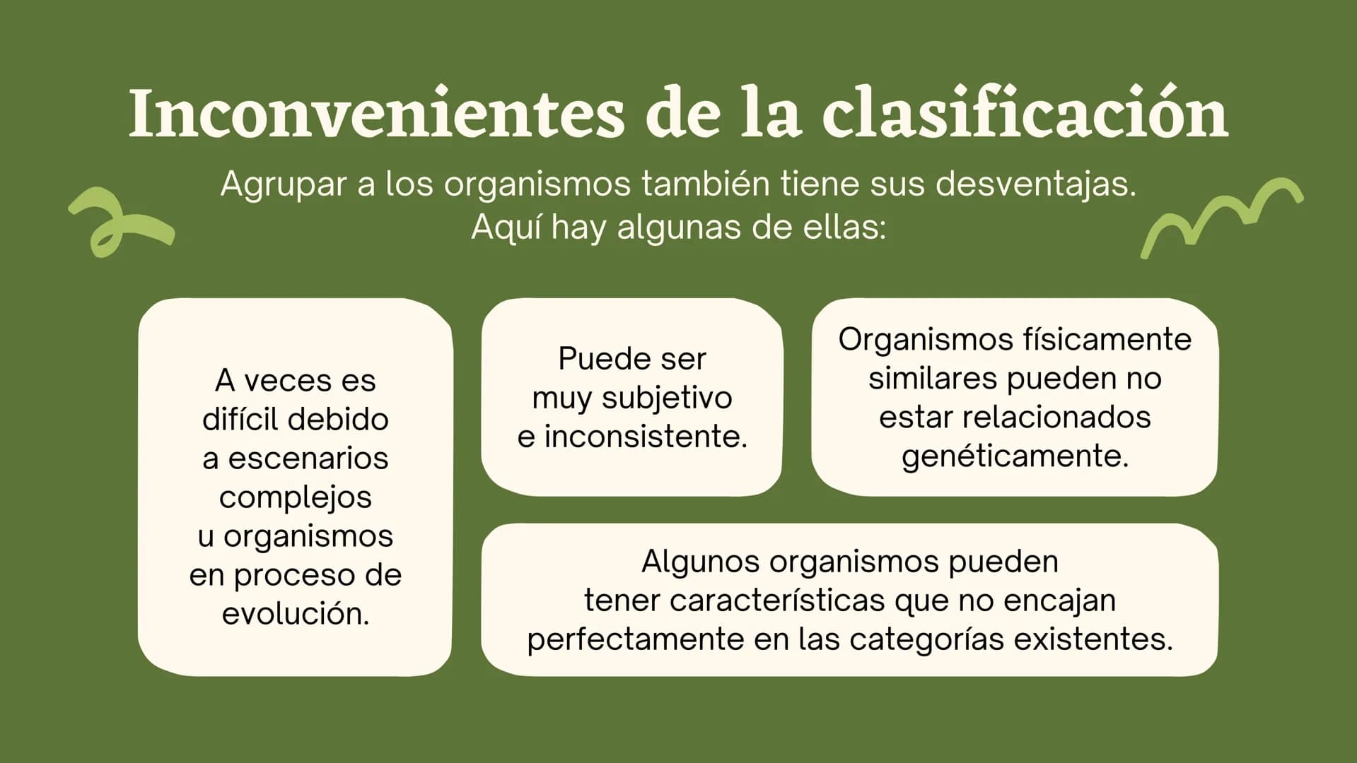 Clasificando
organismos
¿Cómo y por qué agrupamos
a los seres vivos?
いい
111 Enfoque de hoy
Clasificación
El rol de la clasificación
Herramie