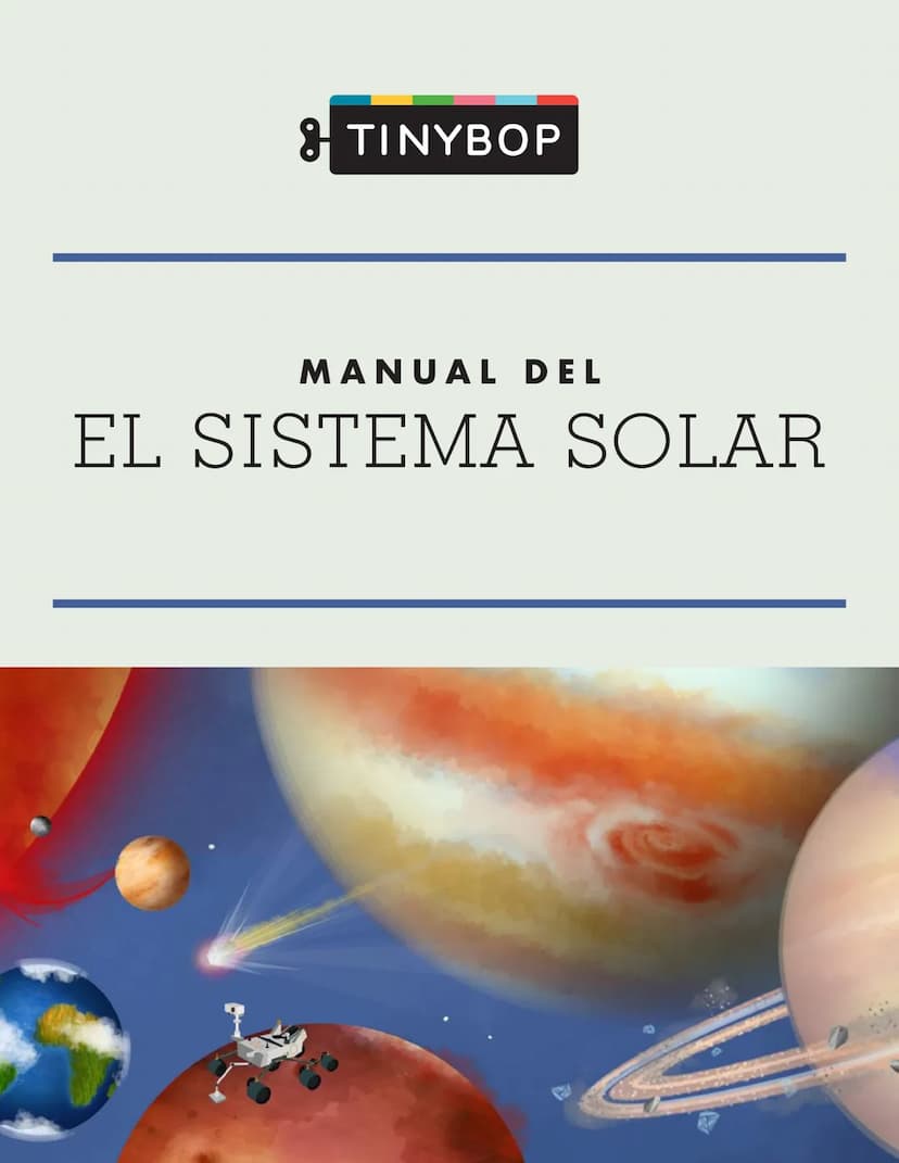 8 TINYBOP
MANUAL DEL
EL SISTEMA SOLAR El Sistema Solar es grande,
REALMENTE grande. Le tomó 36
años a la sonda espacial Voyager de
la NASA l