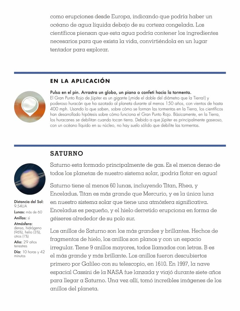 8 TINYBOP
MANUAL DEL
EL SISTEMA SOLAR El Sistema Solar es grande,
REALMENTE grande. Le tomó 36
años a la sonda espacial Voyager de
la NASA l