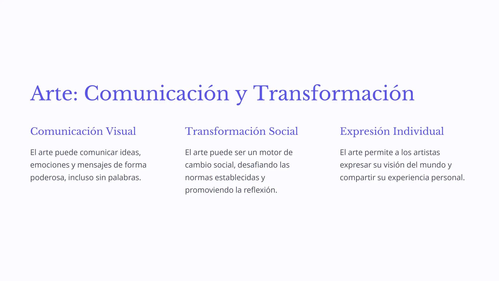 # Arte y Cultura: Un
Espejo de la Sociedad

El arte y la cultura actúan como un espejo que refleja las ideas,
valores y experiencias de una 
