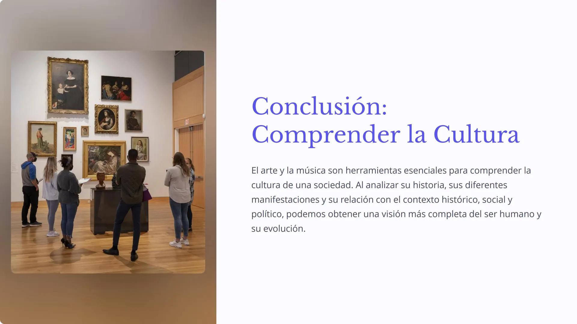 # Arte y Cultura: Un
Espejo de la Sociedad

El arte y la cultura actúan como un espejo que refleja las ideas,
valores y experiencias de una 
