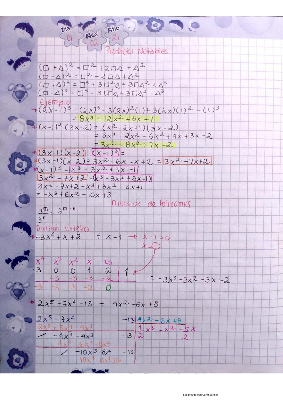 División de polinomios 