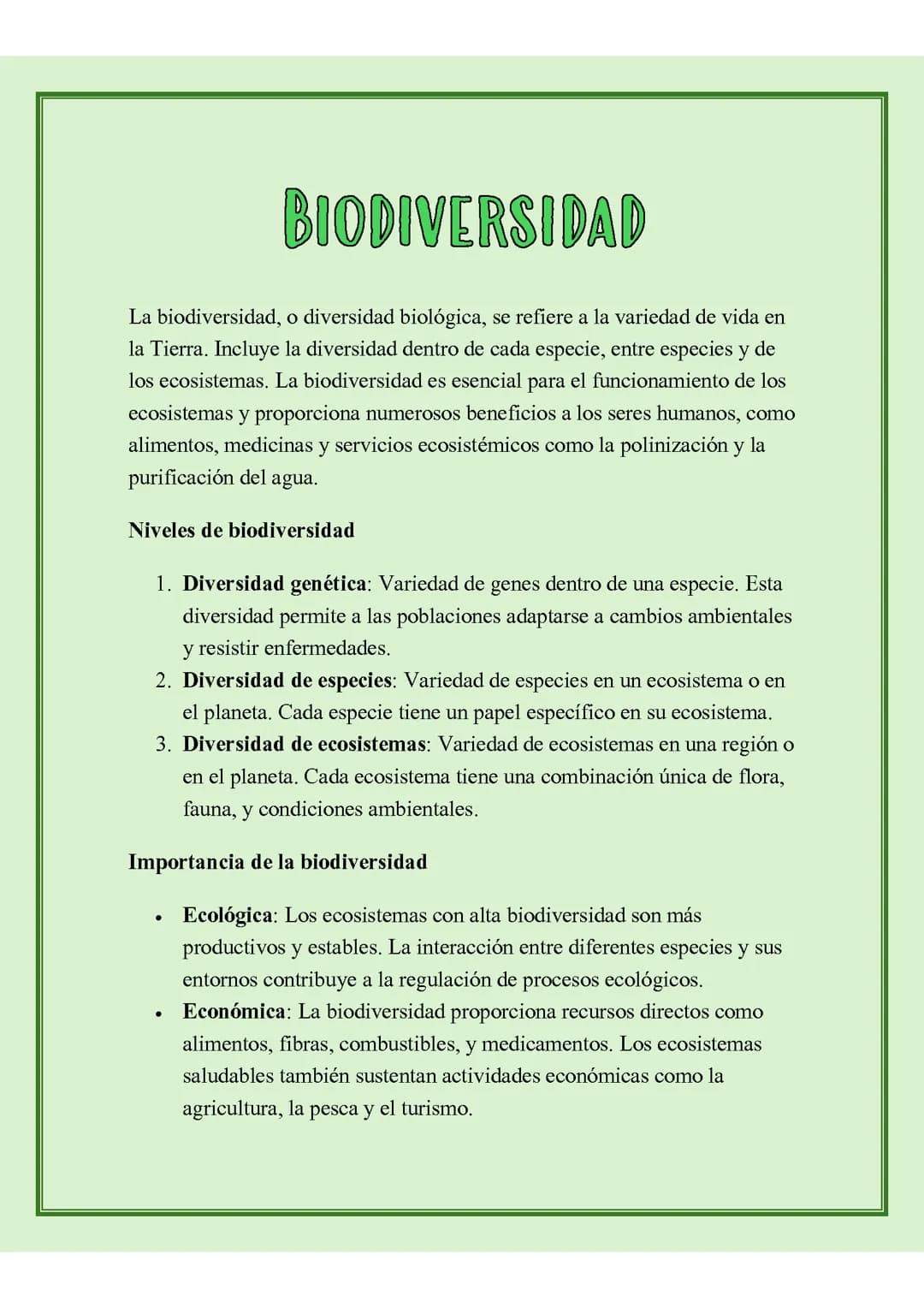 BIODIVERSIDAD Y CLASIFICACIÓN DE LOS SERES VIVOS
