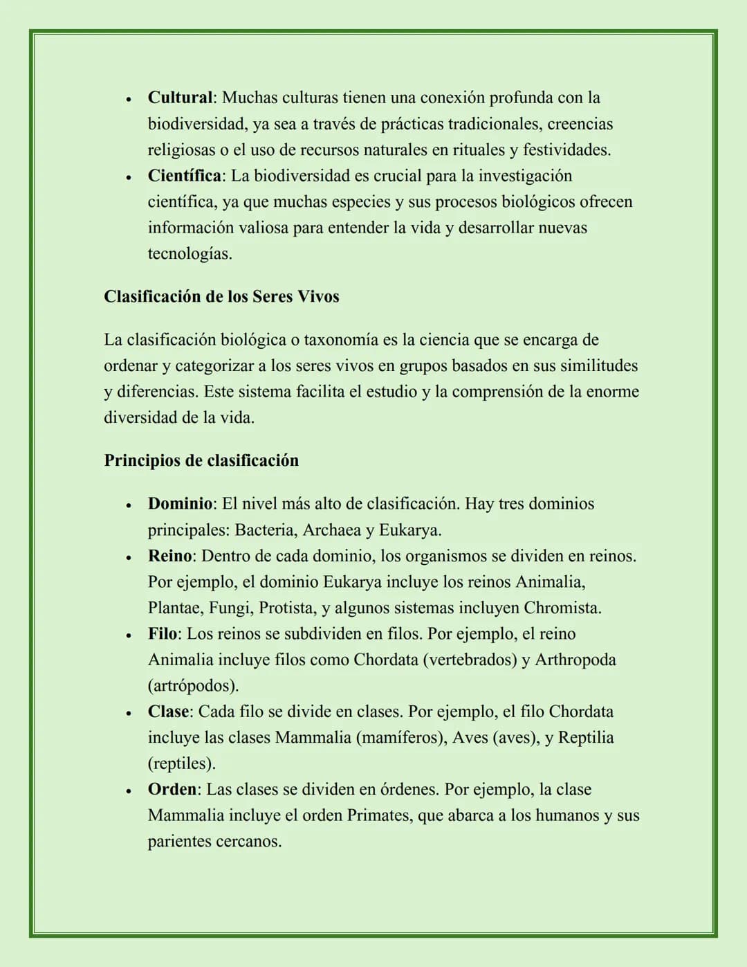 BIODIVERSIDAD
La biodiversidad, o diversidad biológica, se refiere a la variedad de vida en
la Tierra. Incluye la diversidad dentro de cada 