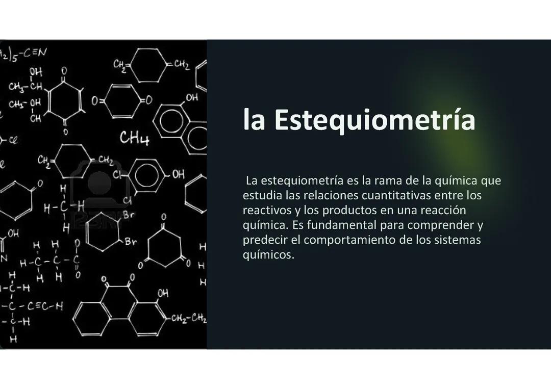 Estequiometría: 