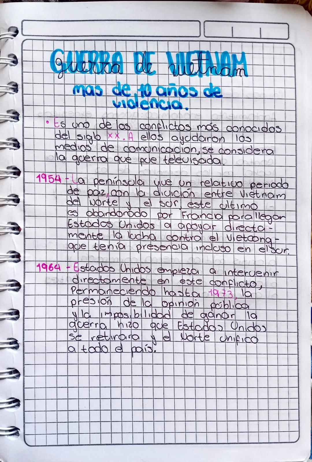 0
Guerra de WetwAH
VIETNAM
nam
mas de 10 anos de
videncia.
Es uno de los conflictos más conocidos
del siab xx. A ellos ayudaron los
medios d