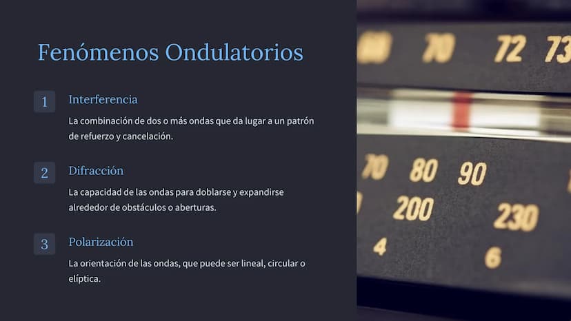 las Ondas y la
Óptica
Exploraremos los conceptos fundamentales de las ondas y la óptica,
desde las características de las ondas hasta los fe