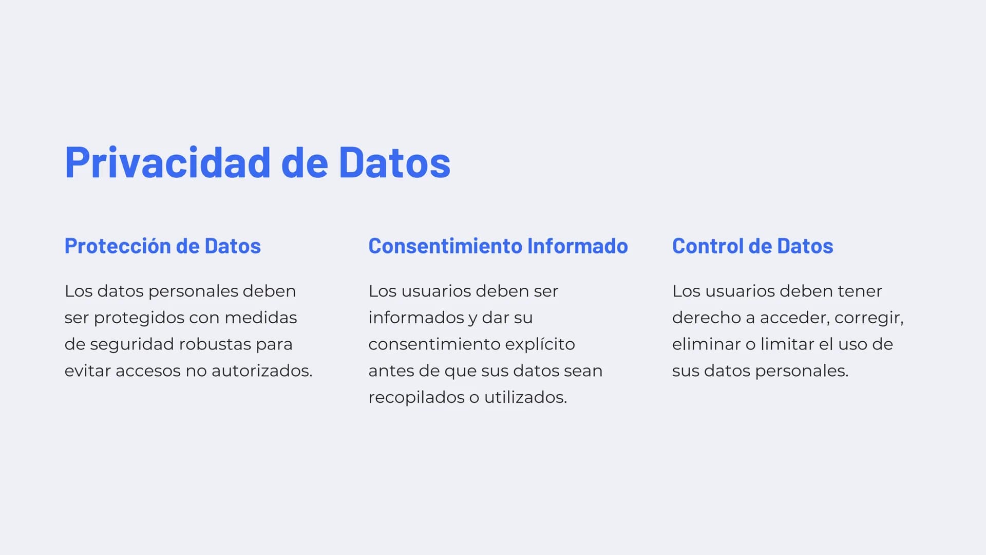 W
Ética y
Responsabilidad
en la Tecnología
La era digital presenta desafíos éticos sin precedentes. Es
crucial desarrollar un marco ético só
