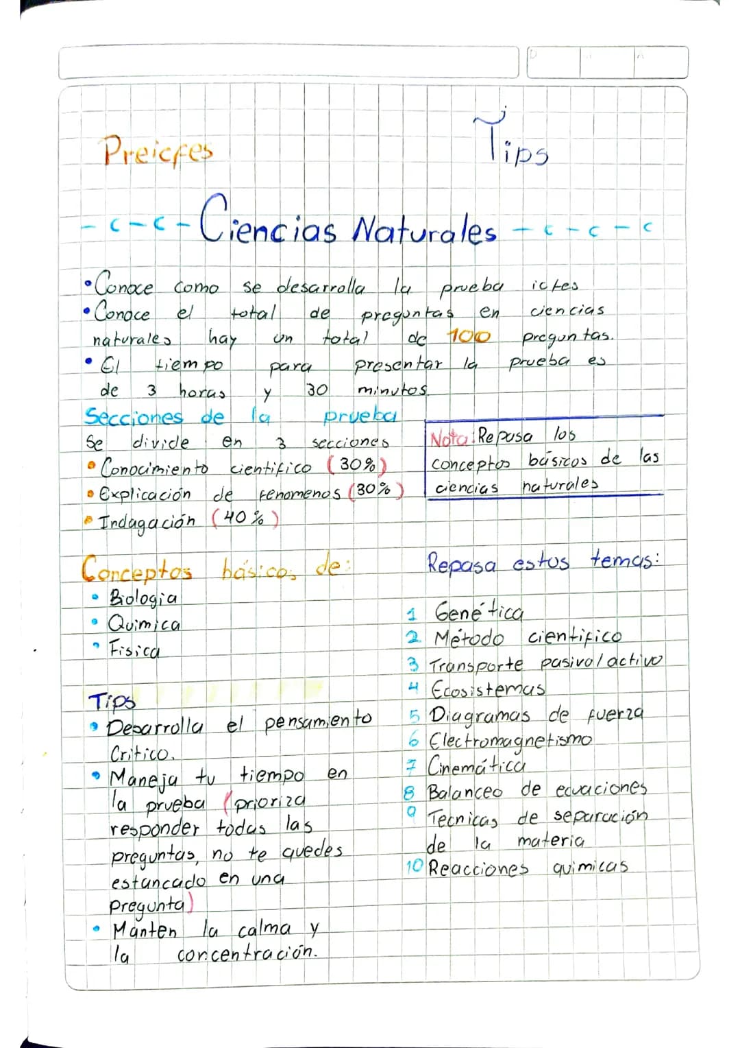Tips ciencias naturales 