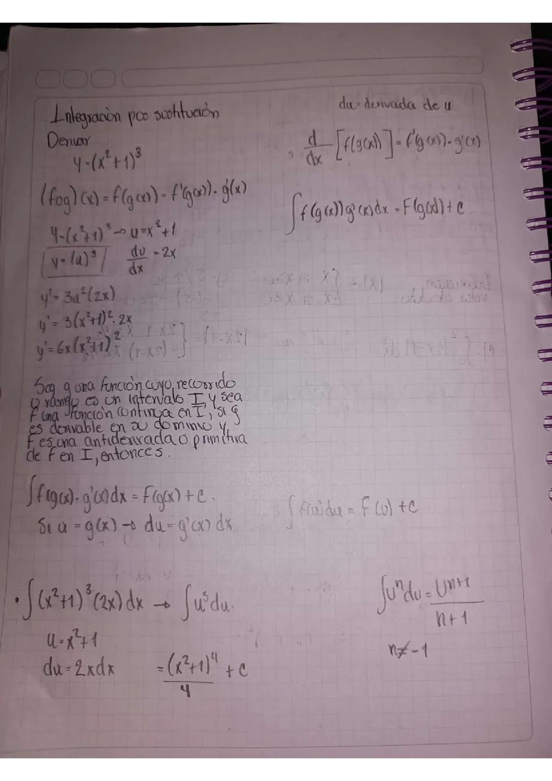 Integración por sustitución