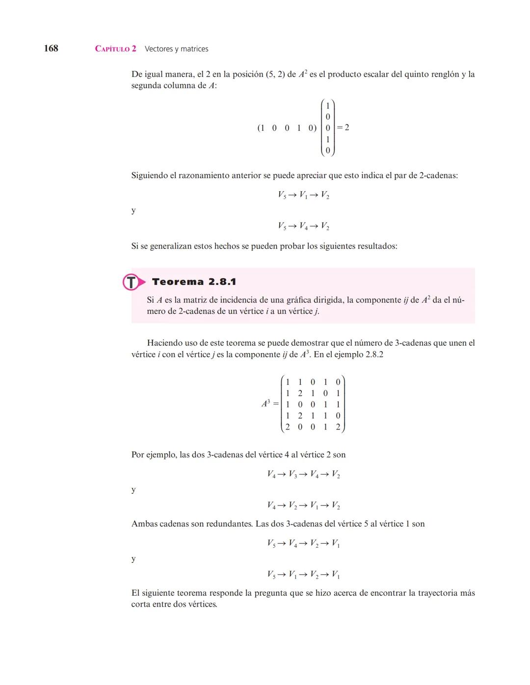 Capítulo
Vectores y matrices
2
▲ En el estudio de sistemas complejos, un objeto de interés son las redes formadas por elementos conectados e