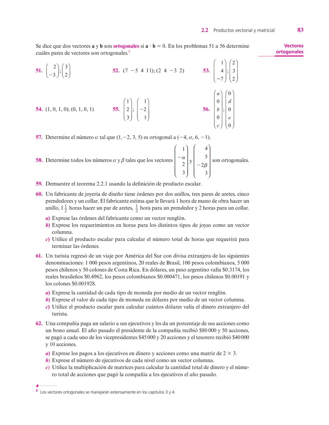Capítulo
Vectores y matrices
2
▲ En el estudio de sistemas complejos, un objeto de interés son las redes formadas por elementos conectados e