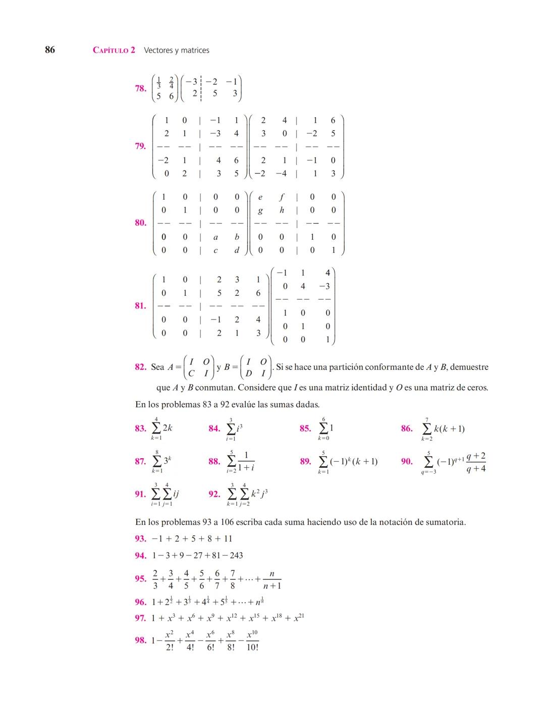 Capítulo
Vectores y matrices
2
▲ En el estudio de sistemas complejos, un objeto de interés son las redes formadas por elementos conectados e