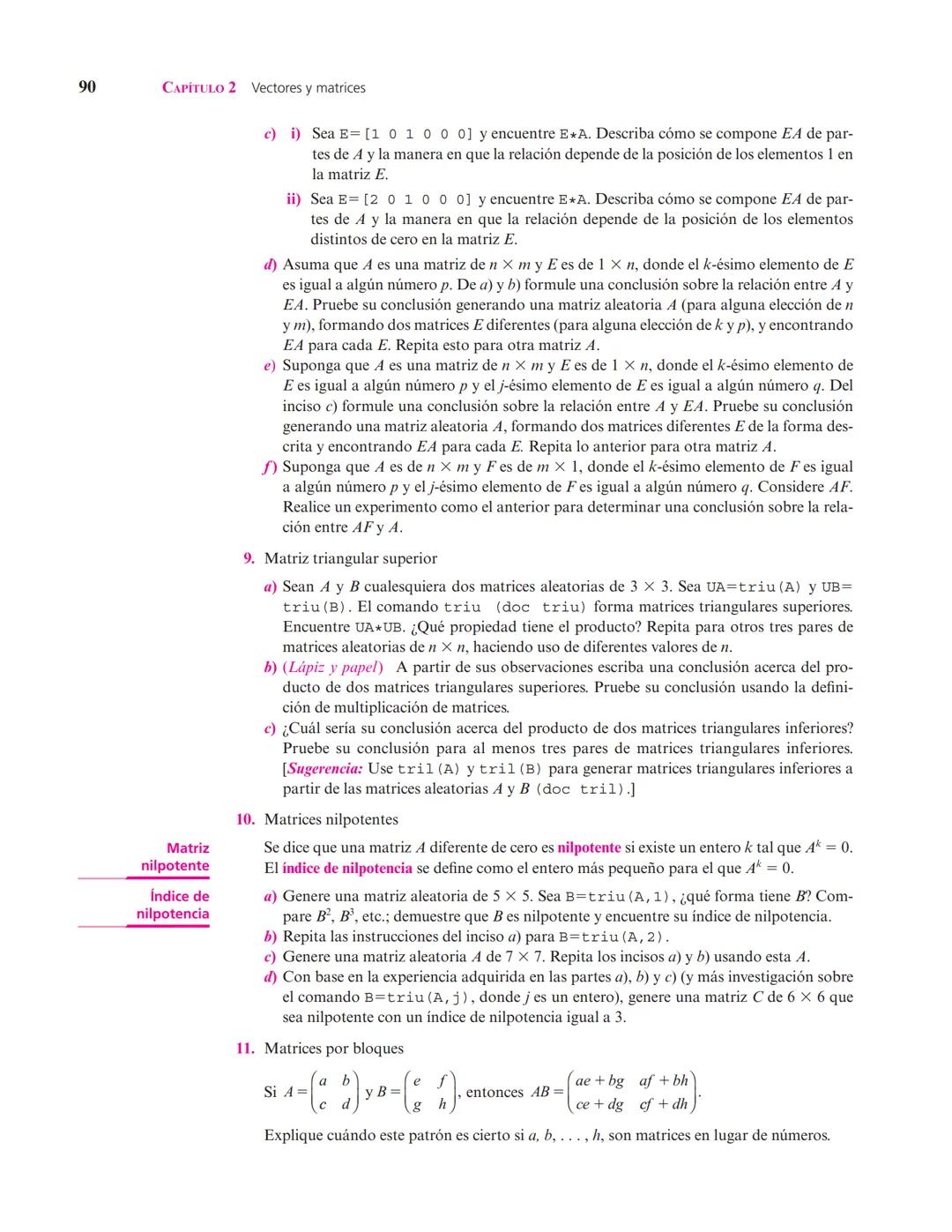 Capítulo
Vectores y matrices
2
▲ En el estudio de sistemas complejos, un objeto de interés son las redes formadas por elementos conectados e