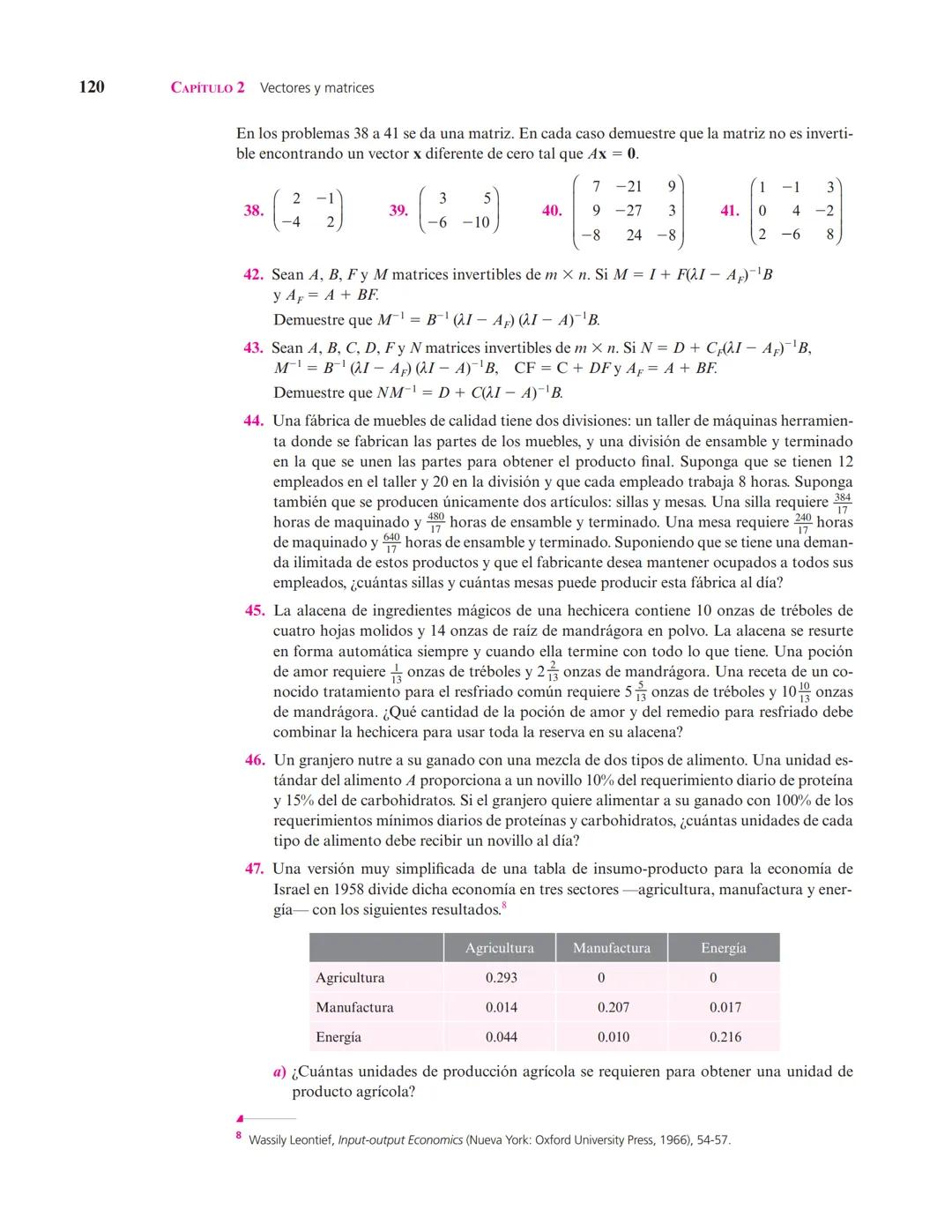 Capítulo
Vectores y matrices
2
▲ En el estudio de sistemas complejos, un objeto de interés son las redes formadas por elementos conectados e
