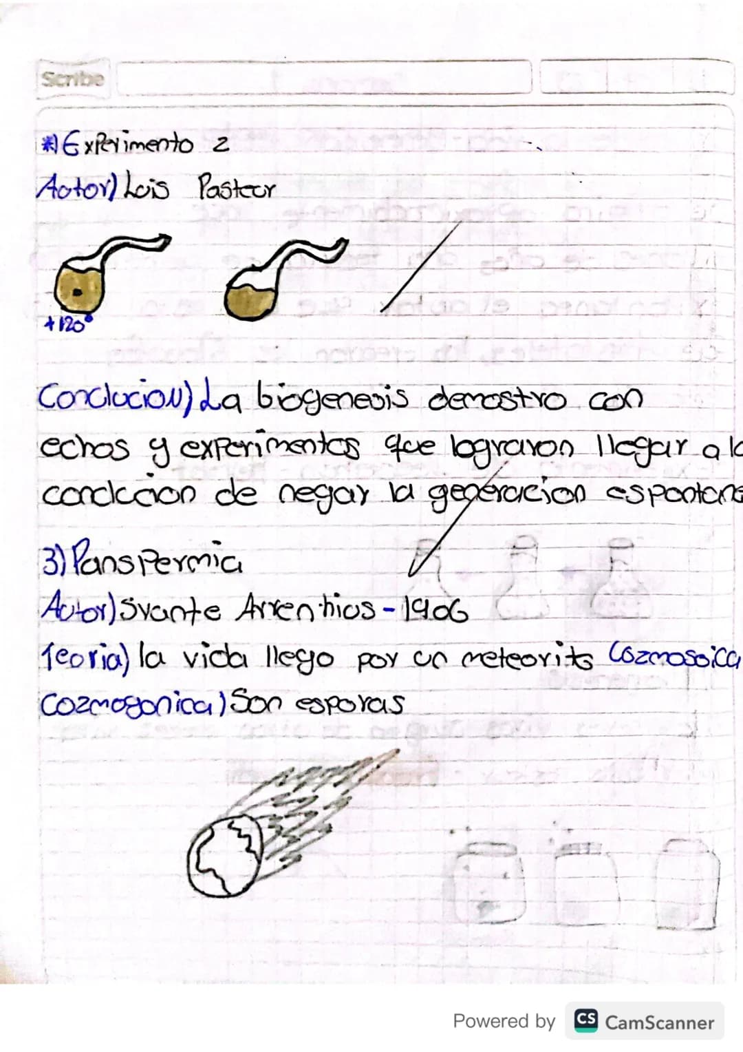 12 04 23
Semana 1
Origen de la vida-generación espontanea
Scribe
Se origino aproximadamente hace 4.000
millones de años unci teoria de gener