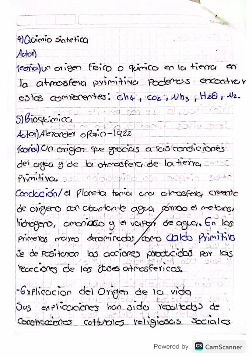 12 04 23
Semana 1
Origen de la vida-generación espontanea
Scribe
Se origino aproximadamente hace 4.000
millones de años unci teoria de gener