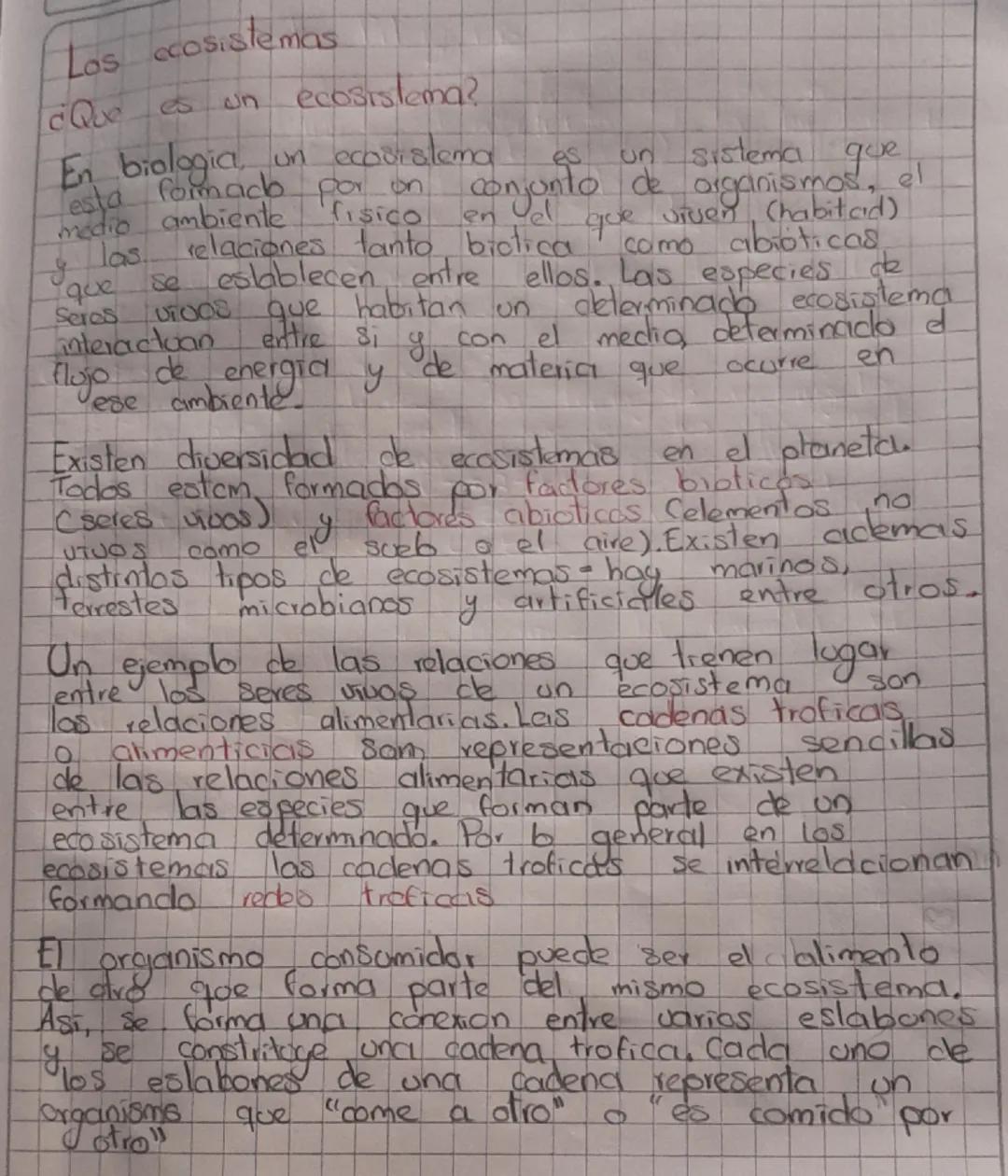 Los ecosistemas
¿Que
es
un ecosistema?
En biologia, un ecosistema
esta formado por on
medio ambiente
las
que
Se
fisico
es
Sistema
que
conjun