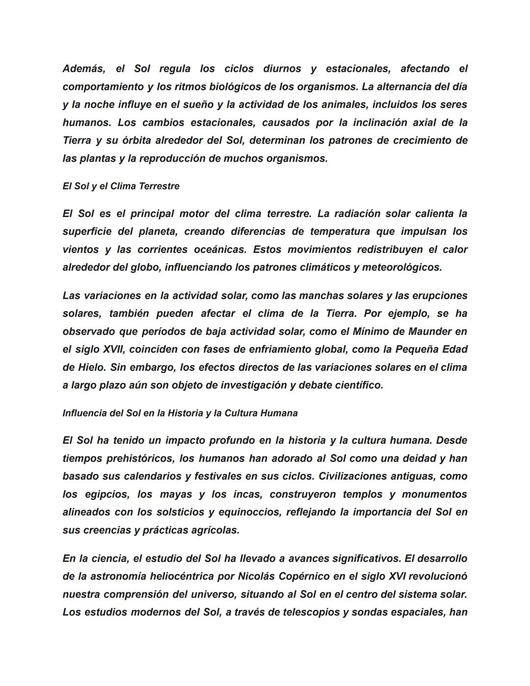 # Sol: La Fuente de Vida y Energía

El Sol es una estrella situada en el centro de nuestro sistema solar y es la fuente
primordial de energí