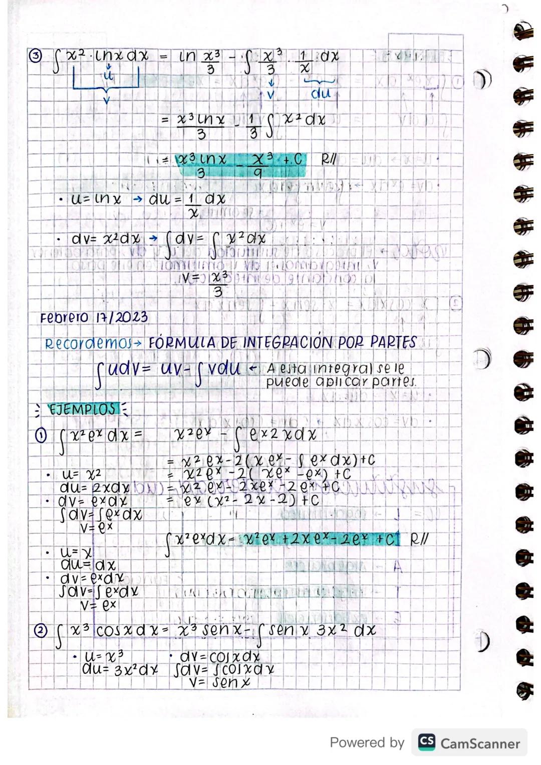 método de integración por partes
=
(f(x)· g(x) dx (1 f ( x ) d x · f g ( x ) d x
x2 dx =
S
x x d x = s x x x S x x x
= X +ORespuesta
3
Corre
