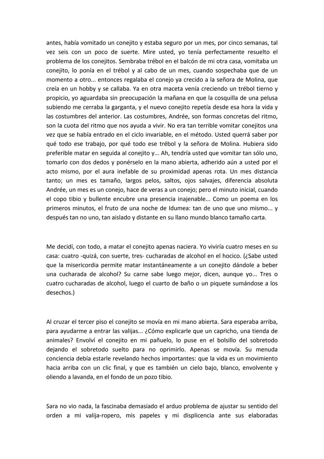 Carta a una señorita en París.
Julio Cortázar
Andrée, yo no quería venirme a vivir a
su departamento de la calle Suipacha.
No tanto por los 