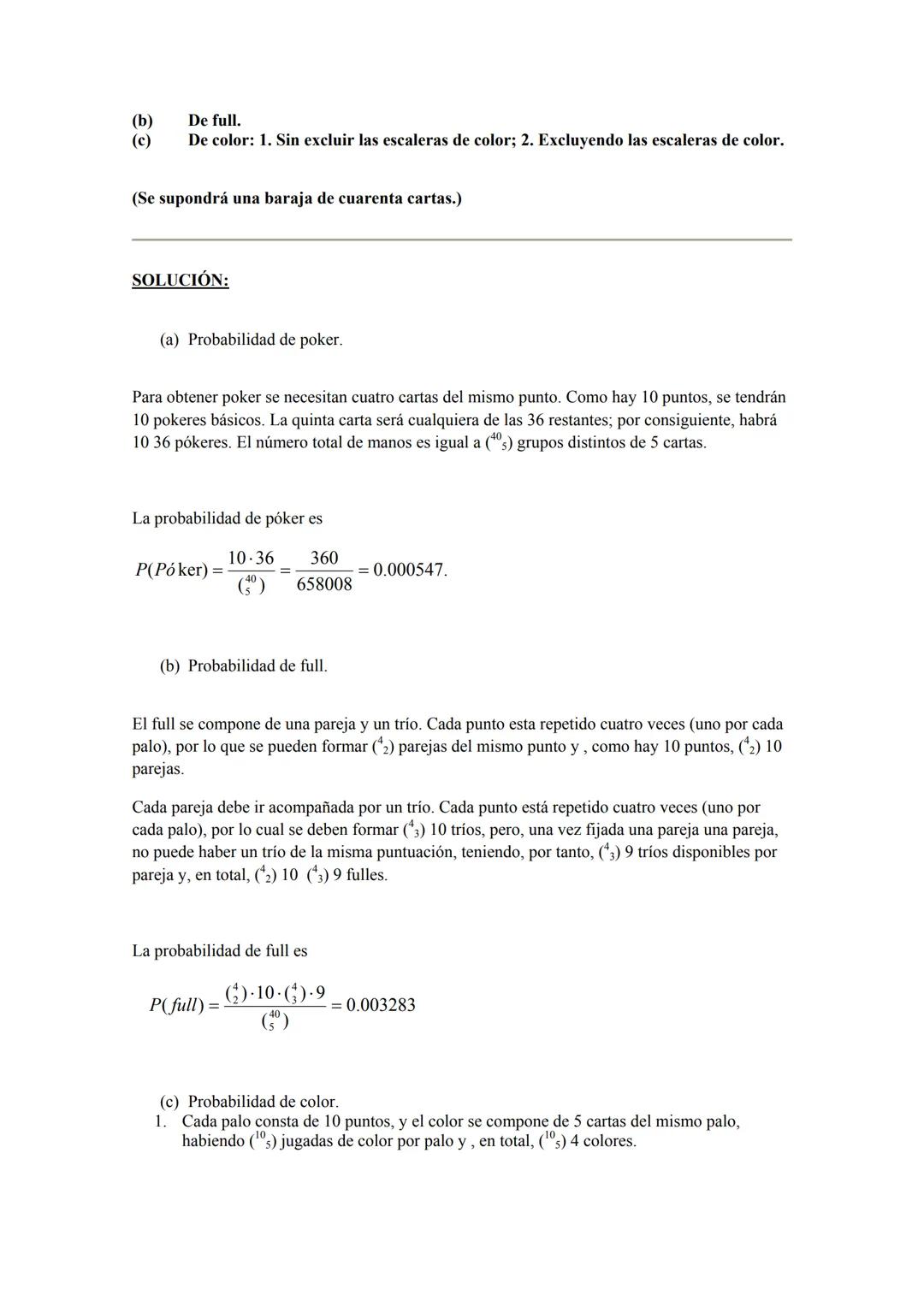 Ejercicios Resueltos de Estadística:
Tema 3: Cálculo de Probabilidades 1. Se lanzan 20 monedas en las que la probabilidad de cara es de 0,6.
