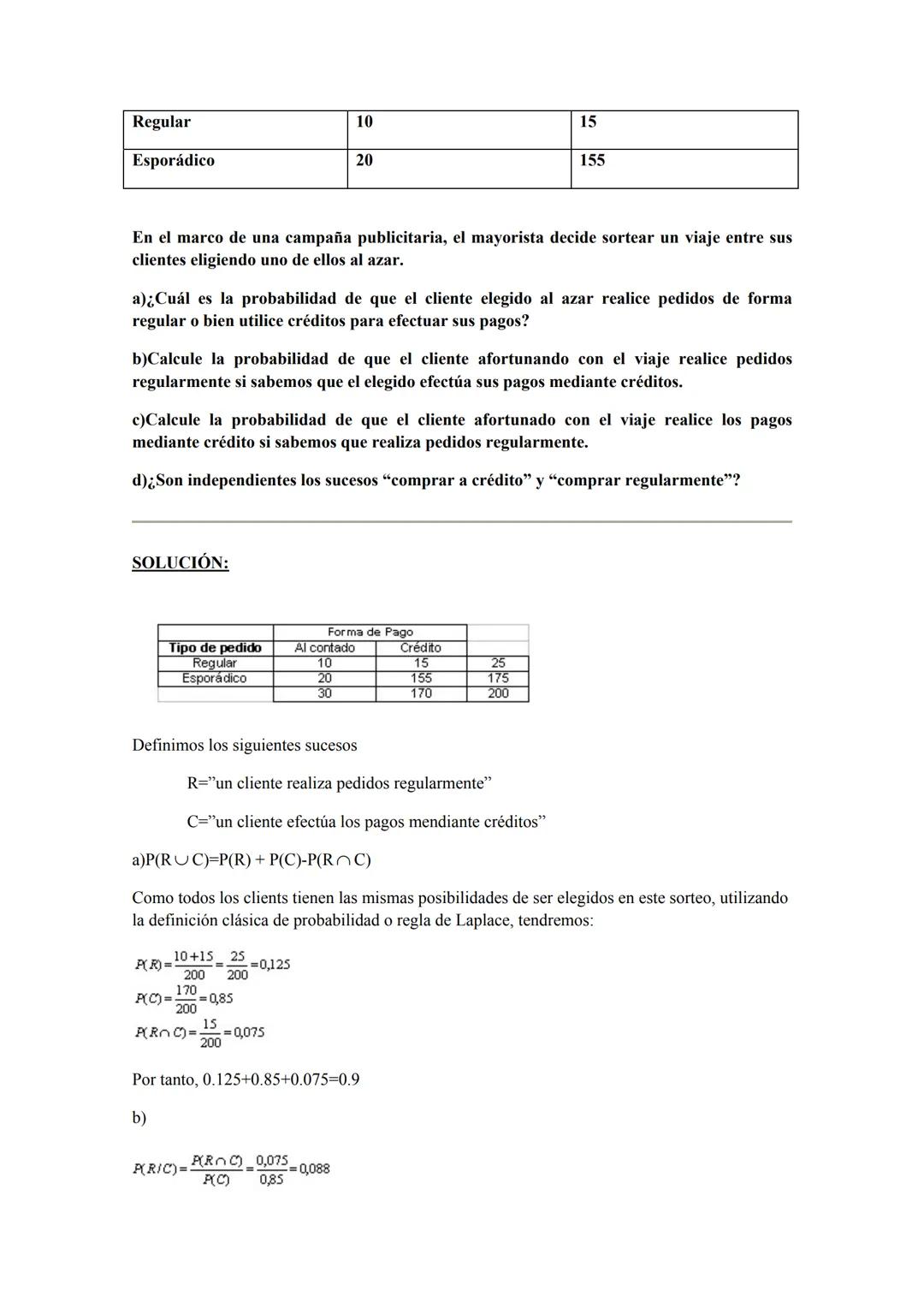 Ejercicios Resueltos de Estadística:
Tema 3: Cálculo de Probabilidades 1. Se lanzan 20 monedas en las que la probabilidad de cara es de 0,6.