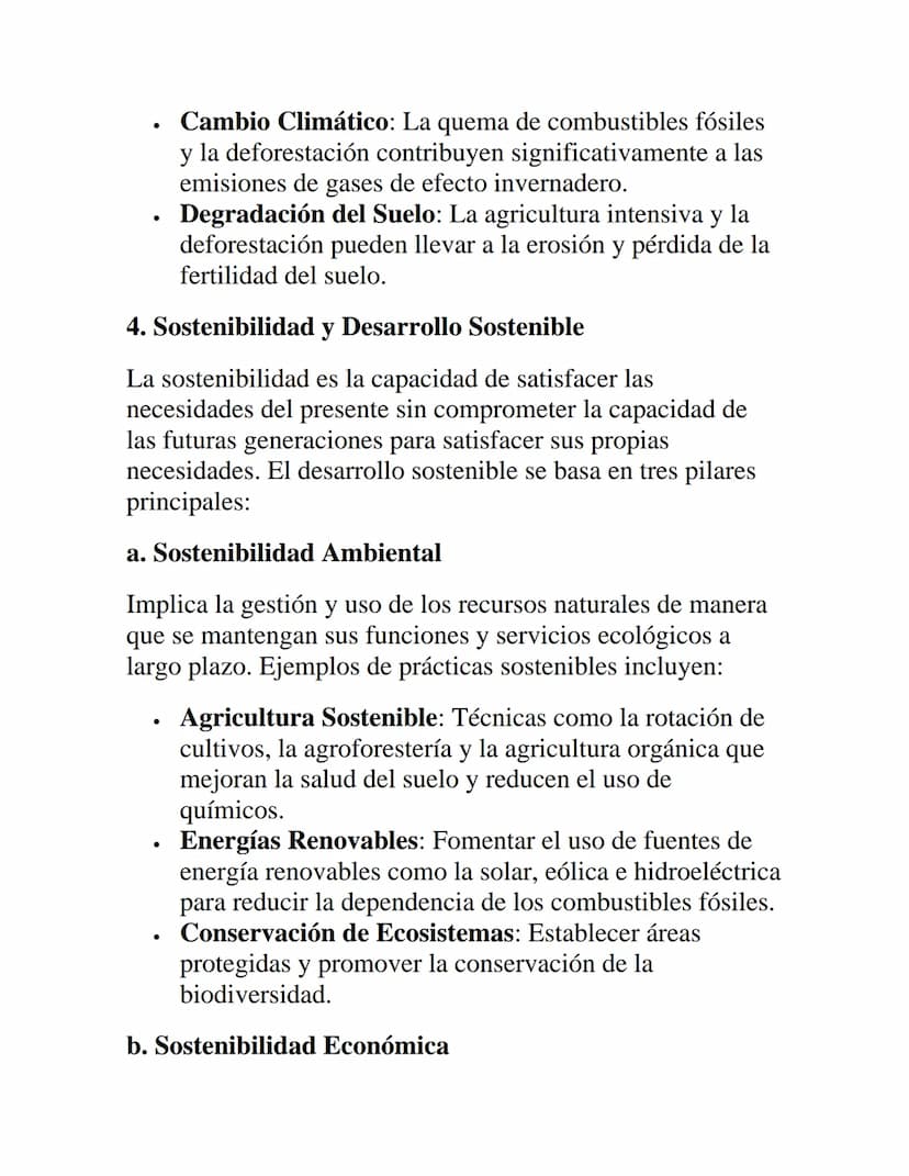 Recursos Naturales y
Sostenibilidad
1. Introducción a los Recursos Naturales
Los recursos naturales son materiales y componentes que se
encu