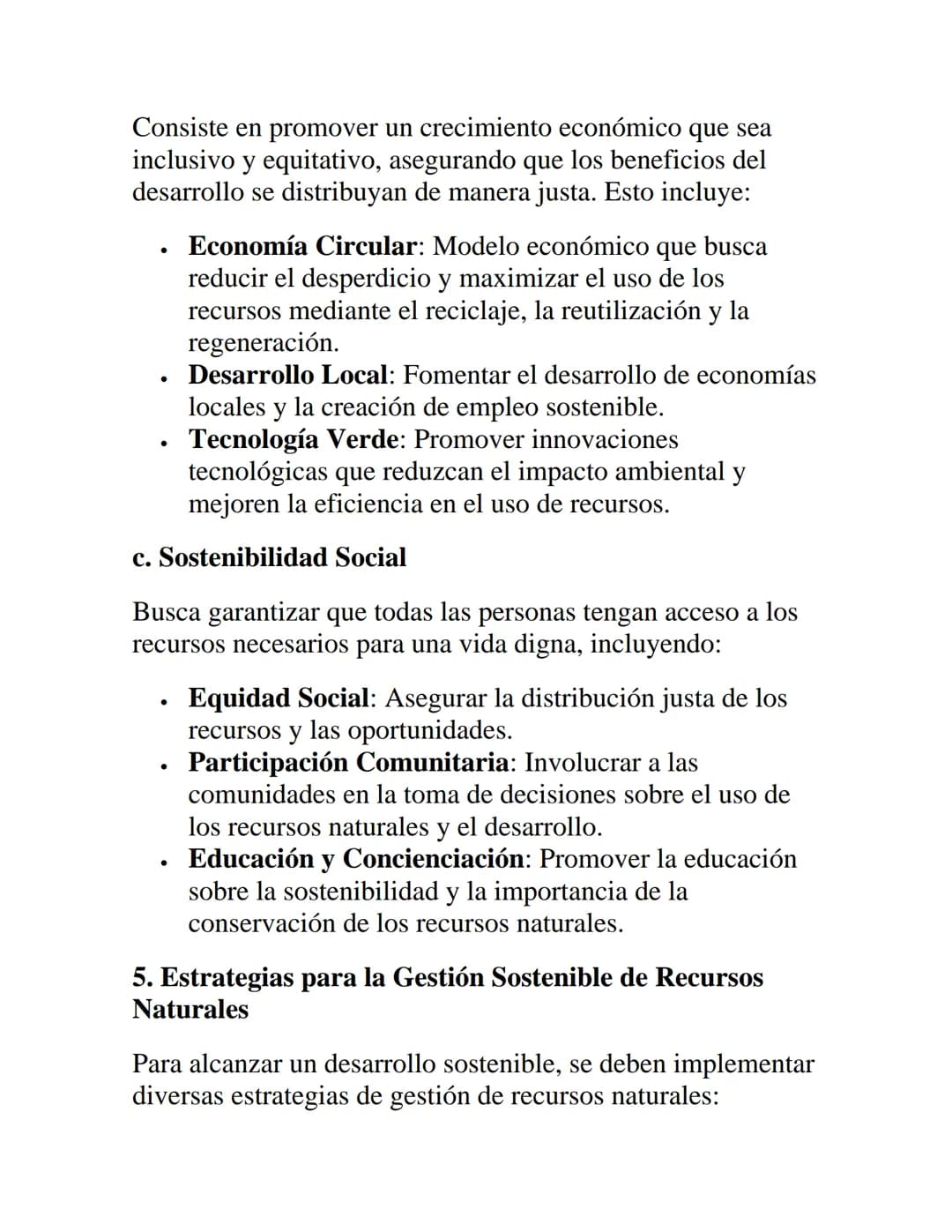 Recursos Naturales y
Sostenibilidad
1. Introducción a los Recursos Naturales
Los recursos naturales son materiales y componentes que se
encu