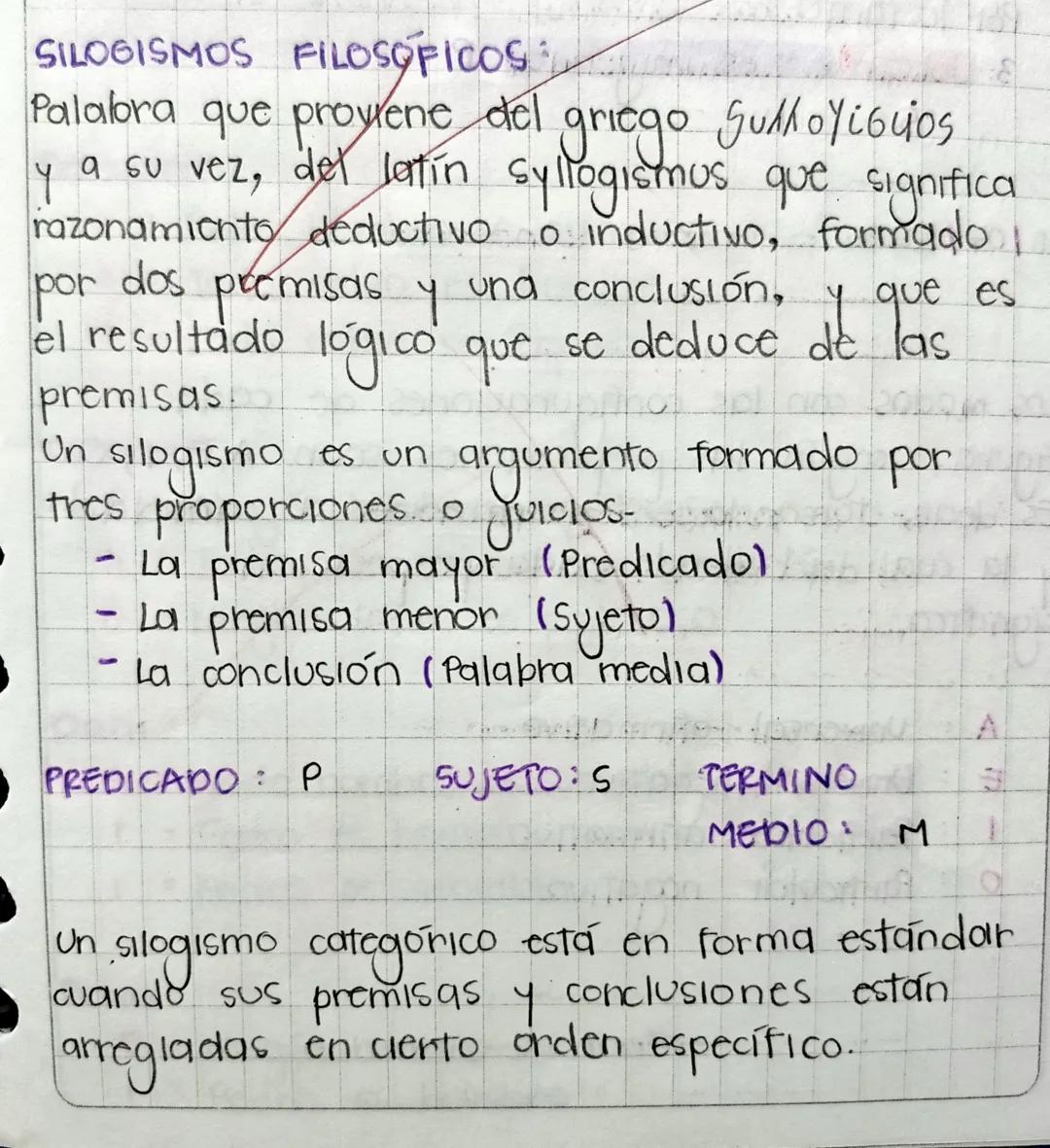 SILOGISMOS FILOSOFICOS
Palalora que proviene del
9
griego Sutoyibujos
a su vez, del latin syllogismus que significa
razonamiento deductivo o
