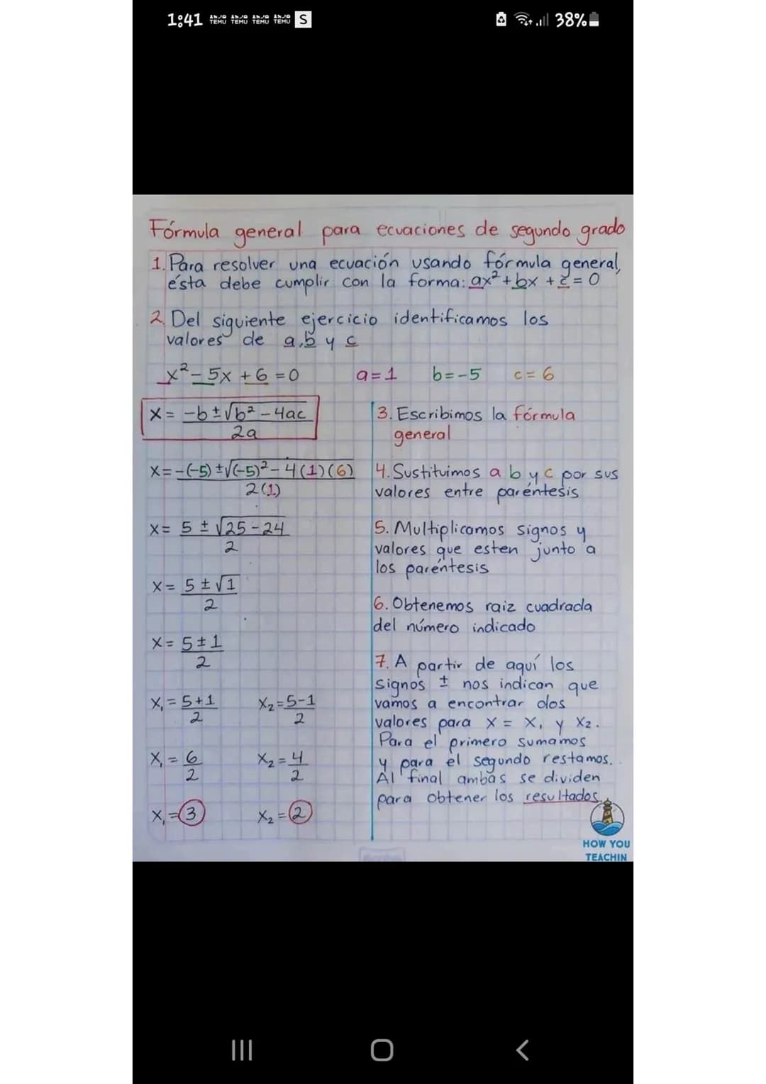 Ecuaciones de primer grado
Las ecuaciones lineales o de primer grado son
del tipo ax + b = 0
Pasos
resolver la:
para
3(x-4)=27
1. Quitamos p