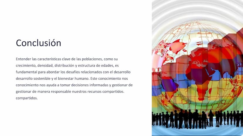 Poblaciones: Crecimiento,
Densidad, Distribución, Estructura
de Edades
Exploraremos las características fundamentales de las
las poblaciones