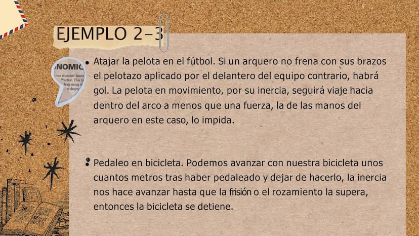 II
LA PRIMERA LEY
DE NEWTON
"Todo cuerpo preserva su
estado de reposo o movimiento
uniforme y rectilíneo a no ser que
sea obligado a cambiar