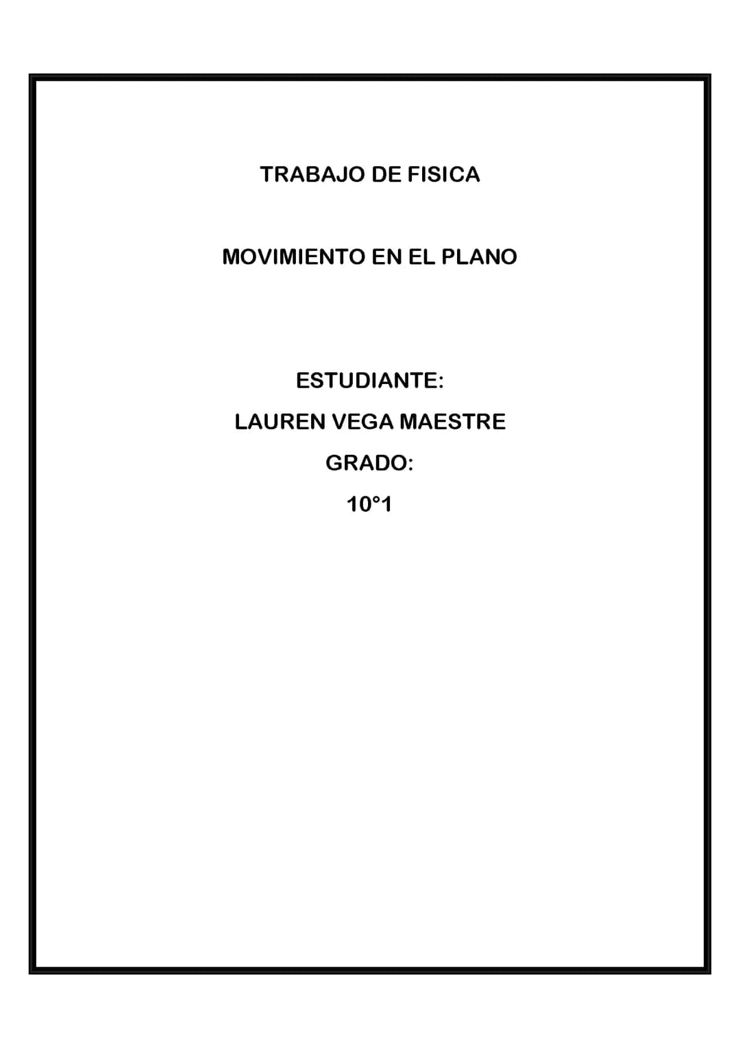 Movimiento en el plano 
