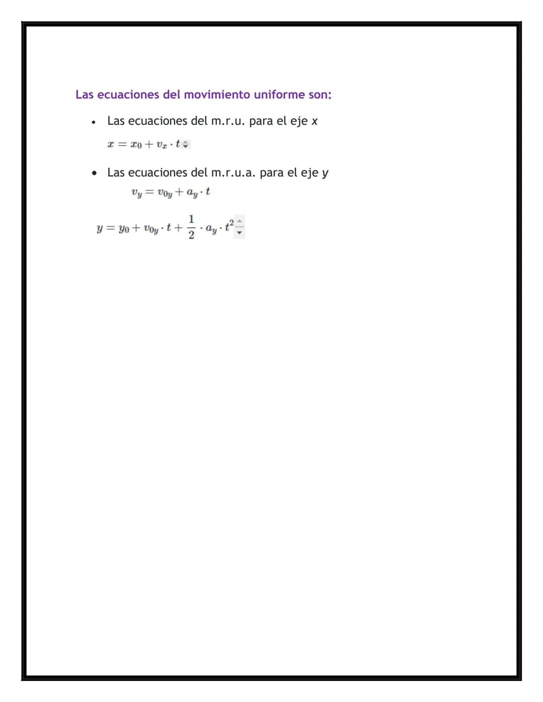 TRABAJO DE FISICA
MOVIMIENTO EN EL PLANO
ESTUDIANTE:
LAUREN VEGA MAESTRE
GRADO:
10°1 CONTENIDO
MOVIMIENTO PLANO
• VECTOR VELOCIDAD Y VECTOR 