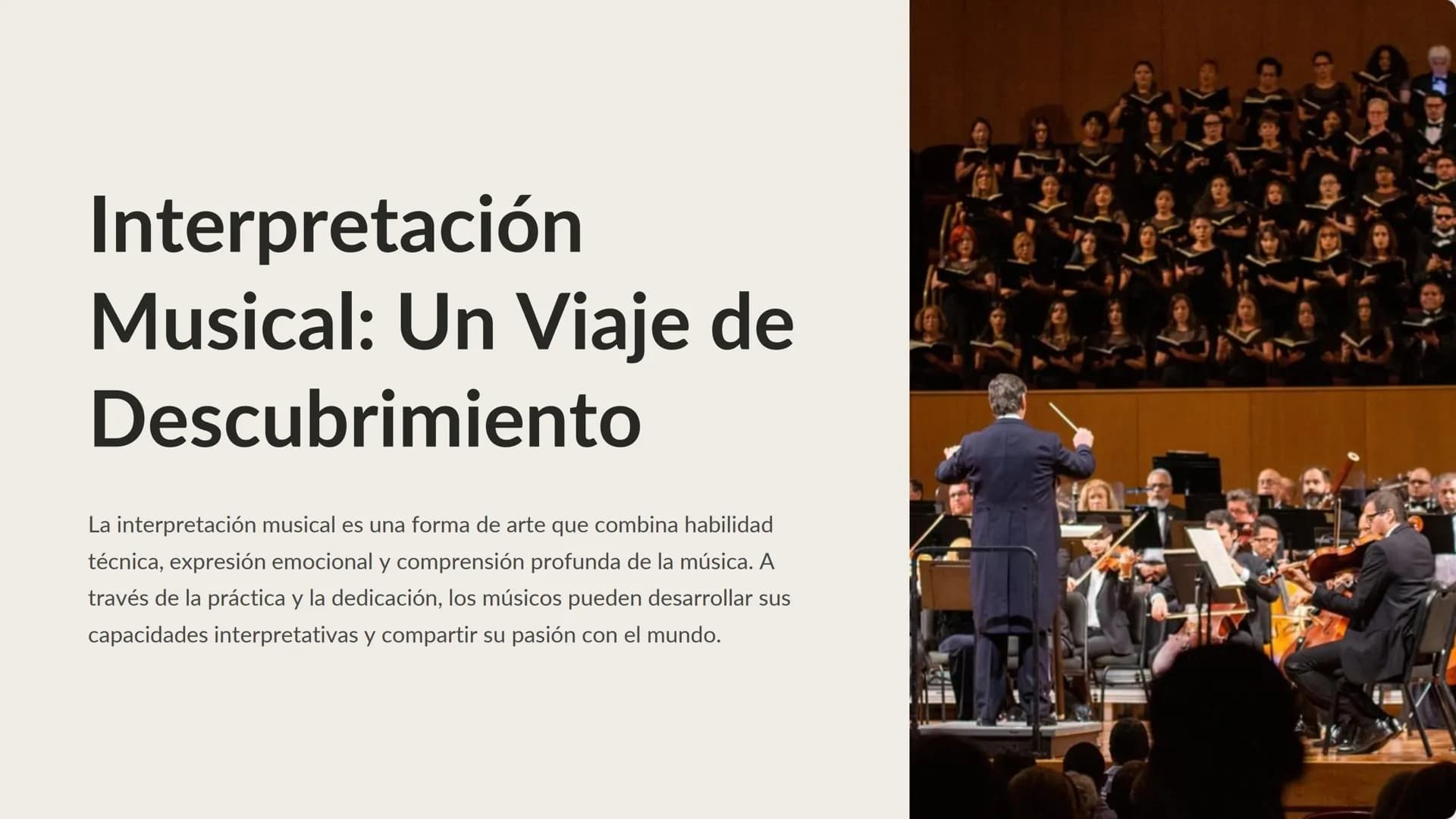 Interpretación
Musical: Un Viaje de
Descubrimiento
La interpretación musical es una forma de arte que combina habilidad
técnica, expresión e
