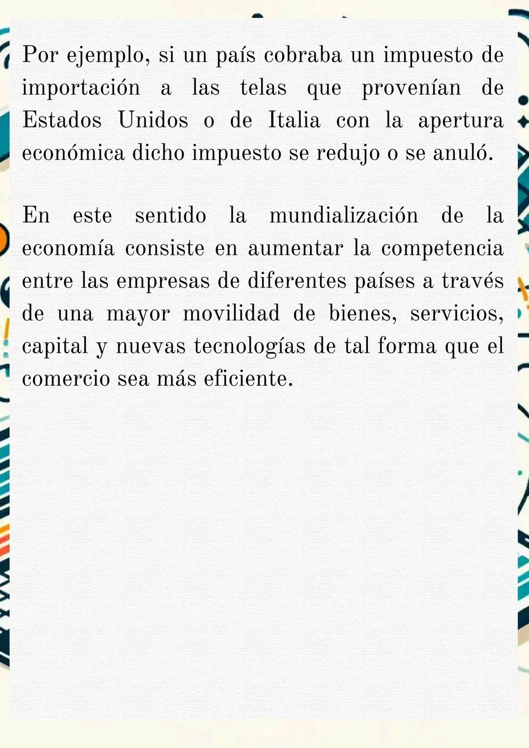 LA GLOBALIZACIÓN
La mundialización de la economía
A mediados del decenio de los años 70 se
celebró una reunión que se llamó el conceso de
Wa