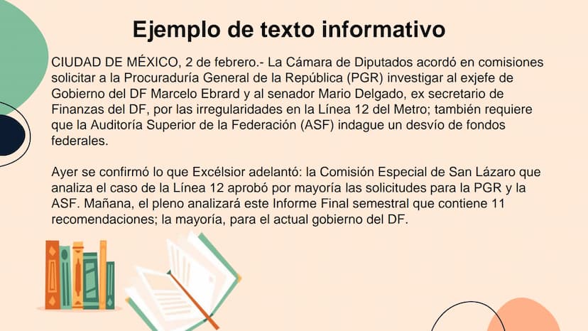 Texto Informativo Introducción
6. Características de los textos informativos
1. Que es el texto informativo
2.En que consiste el texto infor