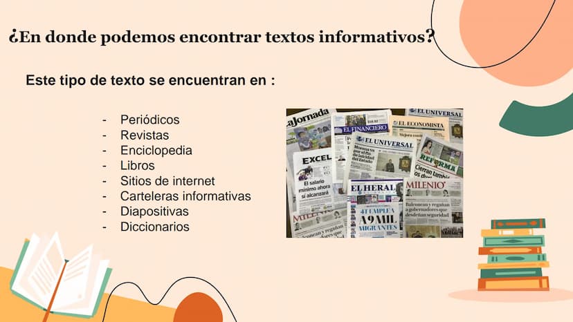 Texto Informativo Introducción
6. Características de los textos informativos
1. Que es el texto informativo
2.En que consiste el texto infor